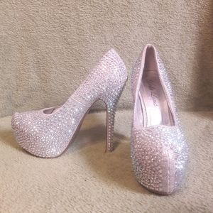 Rhinestone stilettos